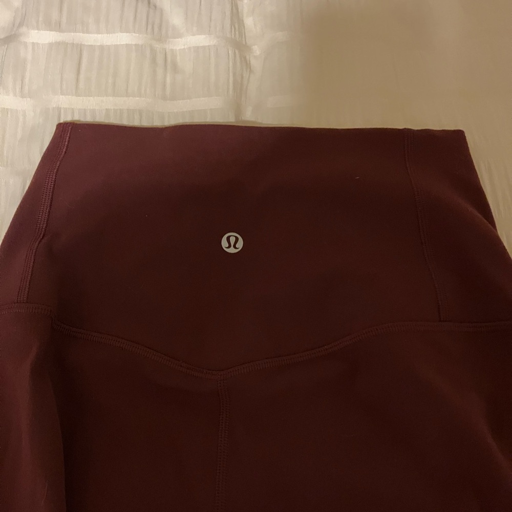 Maroon Lululemon leggings size 4